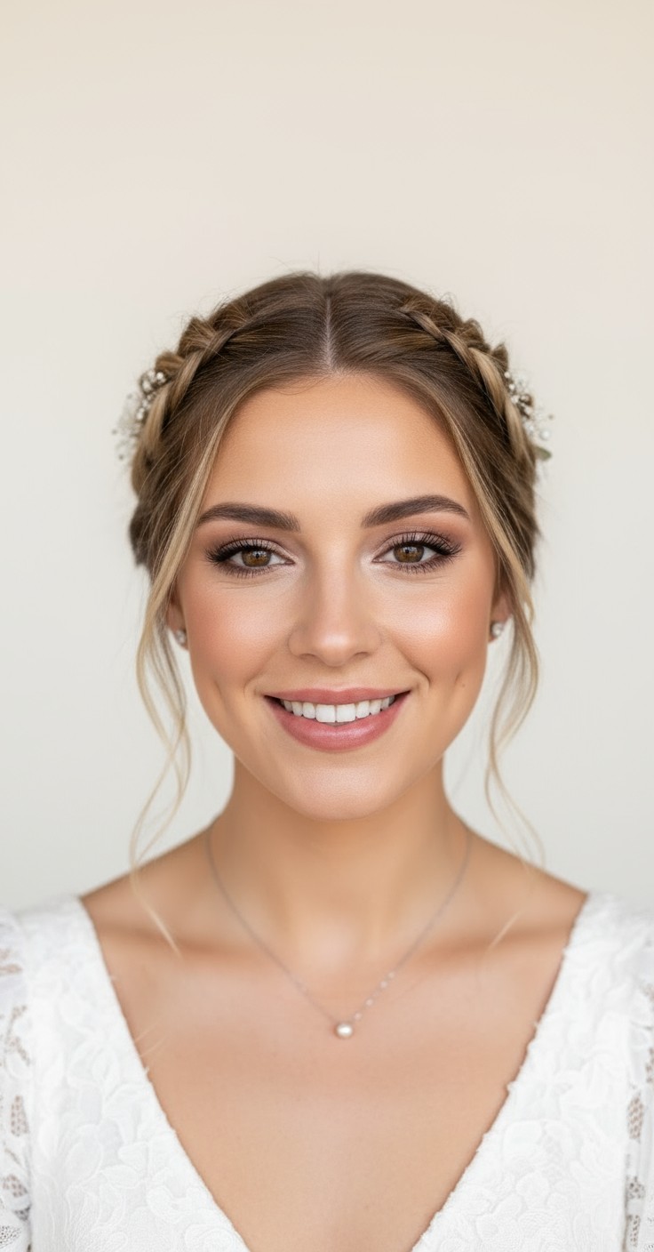 After Boho Braid Wedding Hair